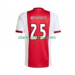 Camisola AFC Ajax Wout Weghorst 25 Homem Equipamento Primeiro 2025-2026 Manga Curta